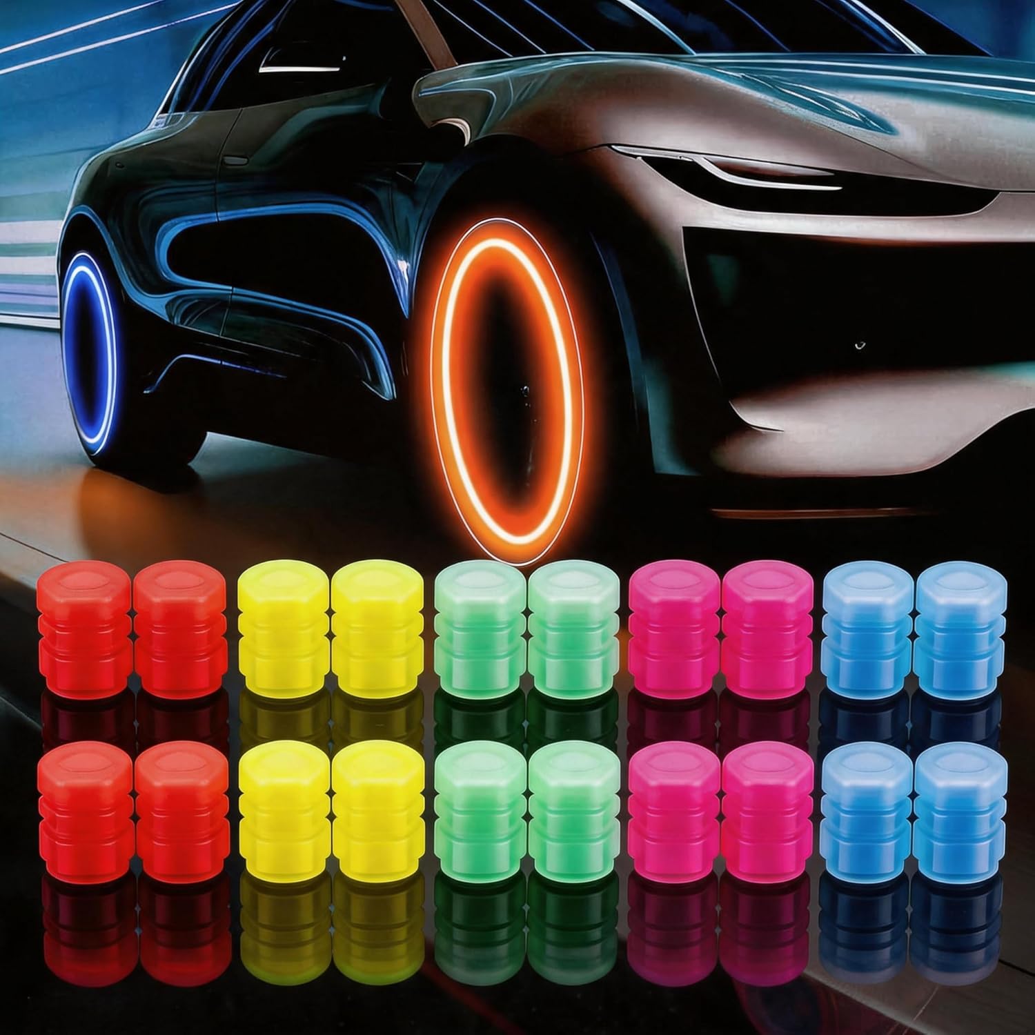 LumiValve világító szelepsapkák